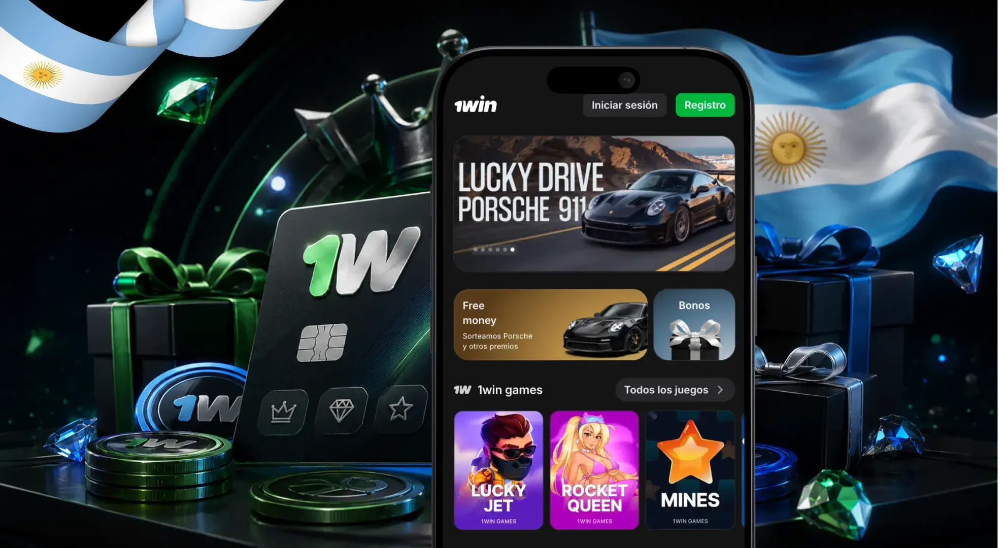 App de 1win para Argentina